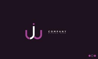 WJ Alphabet letters Initials Monogram logo JW, W and J vector