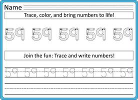 rastreo hojas de trabajo para niños escritura práctica vector
