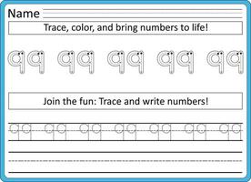 rastreo hojas de trabajo para niños escritura práctica vector