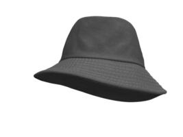 svart hink hatt isolerat png transparent