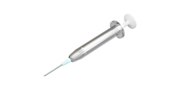 3D rendering of syringe injection, Medical equipment concept png