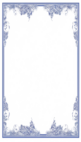 Floral Simple Frame Border PNG Transparent Background