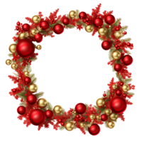 Christmas frame Ai Generative png