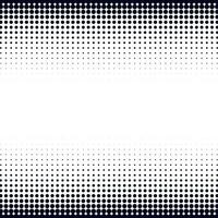 Black Halftone Dots On White Background vector