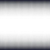 Black Halftone Dots On White Background vector