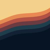 Retro 70s Wavy Background vector