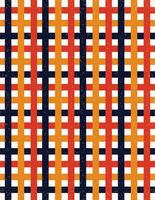 Retro 70s Geometric Checkered Pattern vector