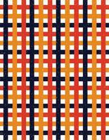 Retro 70s Geometric Checkered Pattern vector