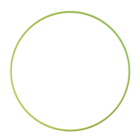 Circle shape, yellow green gradient 3d rendering. png