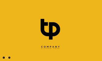 TP Alphabet letters Initials Monogram logo PT, T and P vector