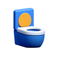 toilette siège 3d le rendu icône illustration png