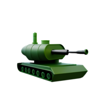 tanque 3d representación icono ilustración png