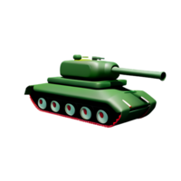 tank 3d rendering icon illustration png