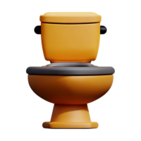 toilette siège 3d le rendu icône illustration png