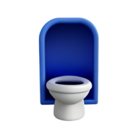 banheiro assento 3d Renderização ícone ilustração png