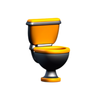 Toilette Sitz 3d Rendern Symbol Illustration png