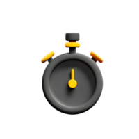 Timer 3d interpretazione icona illustrazione png