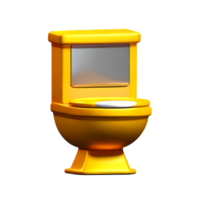 toilet seat 3d rendering icon illustration png