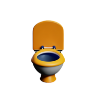 toilet seat 3d rendering icon illustration png