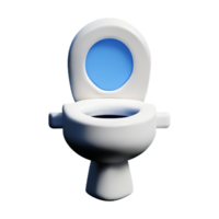 Toilette Sitz 3d Rendern Symbol Illustration png