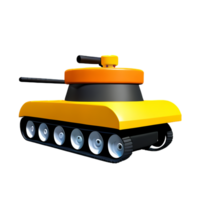 tank 3d rendering icon illustration png