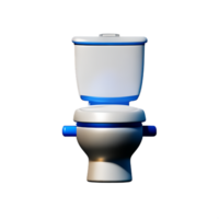 banheiro assento 3d Renderização ícone ilustração png