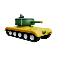 tanque 3d representación icono ilustración png