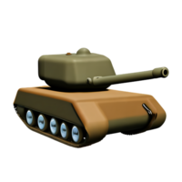 tanque 3d representación icono ilustración png