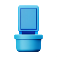 Toilette Sitz 3d Rendern Symbol Illustration png