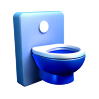 toilette siège 3d le rendu icône illustration png