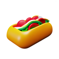 taco 3d Renderização ícone ilustração png