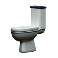 toilette siège 3d le rendu icône illustration png