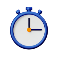 timer 3d rendering icon illustration png