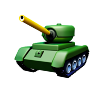 tanque 3d representación icono ilustración png