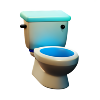 toilette siège 3d le rendu icône illustration png