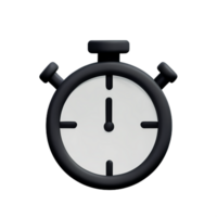 timer 3d rendering icon illustration png