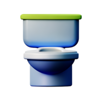 toilet stoel 3d renderen icoon illustratie png