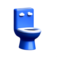 toilette siège 3d le rendu icône illustration png