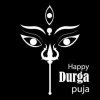 Happy Durga Puja Background Design vector