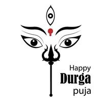 Happy Durga Puja Background Design vector