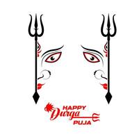 Happy Durga Puja Background Design vector