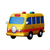 ambulance 3d rendering icon illustration png