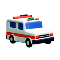 ambulance 3d le rendu icône illustration png