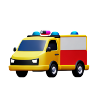 ambulance 3d renderen icoon illustratie png