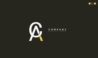 CA Alphabet letters Initials Monogram logo AC, C and A vector
