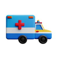 ambulancia 3d representación icono ilustración png