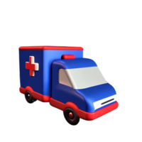 Krankenwagen 3d Rendern Symbol Illustration png
