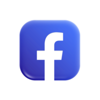 icône 3d facebook png