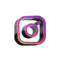 3d instagram icono png