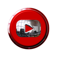 Youtube social media 3d ikon png